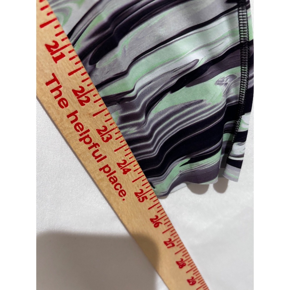 Lululemon Base Pace 25' High Rise Leggings Size 4 Liquify Black Multi Marble - Picture 4 of 8